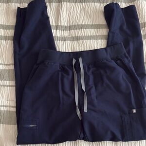 Figs Navy Jogger Pants with Drawstring